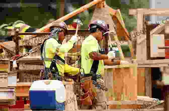 A Construction Worker Is Working On A Building Site. This Is The Construction Worker