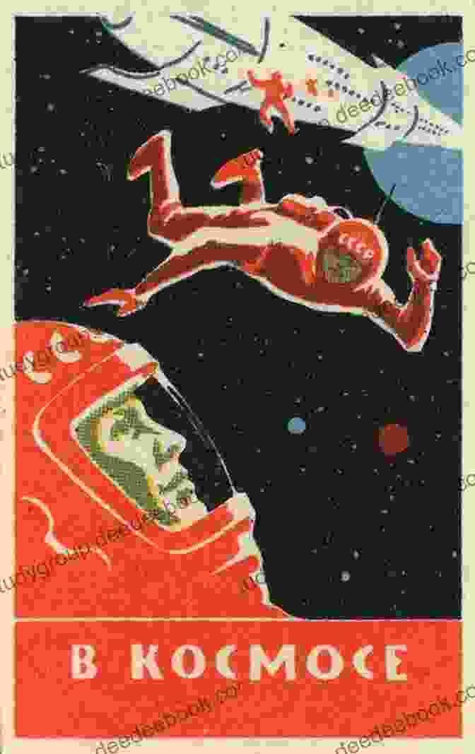 A Russian Matchbox Label Depicting The Space Race As A Battle Between Good And Evil. Russian Matchbox Labels: Space Race Propaganda