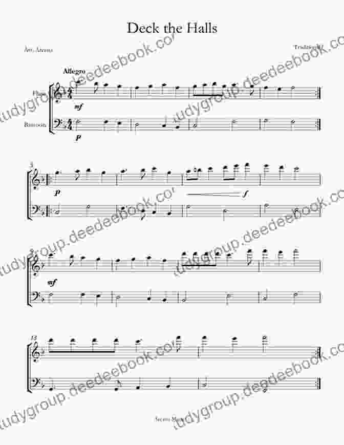 Deck The Halls Sheet Music For Bassoon Christmas Carols For Bassoon: Easy Songs