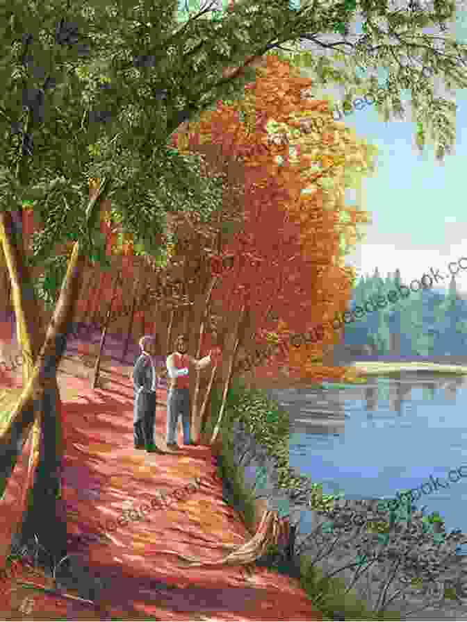 The Boy And Thoreau Stand On The Edge Of Walden Pond, Looking Out At The Trees And Water. If You Spent A Day With Thoreau At Walden Pond (Christy Ottaviano Books)