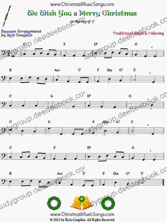 We Wish You A Merry Christmas Sheet Music For Bassoon Christmas Carols For Bassoon: Easy Songs