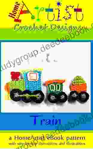 Crochet Pattern: Train Applique Homeartist Design